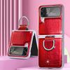 Чехол с точным вырезом для защиты от падения для Samsung Galaxy Z Flip4 Flip 4 5g Flip3 Flip 3 Finger Ring Color Phone Bag