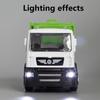 1/50 Garbage Truck Toys Alloy Diecast Cars Trash Truck with Light and Sound Recycled Trucks Toy for Boys