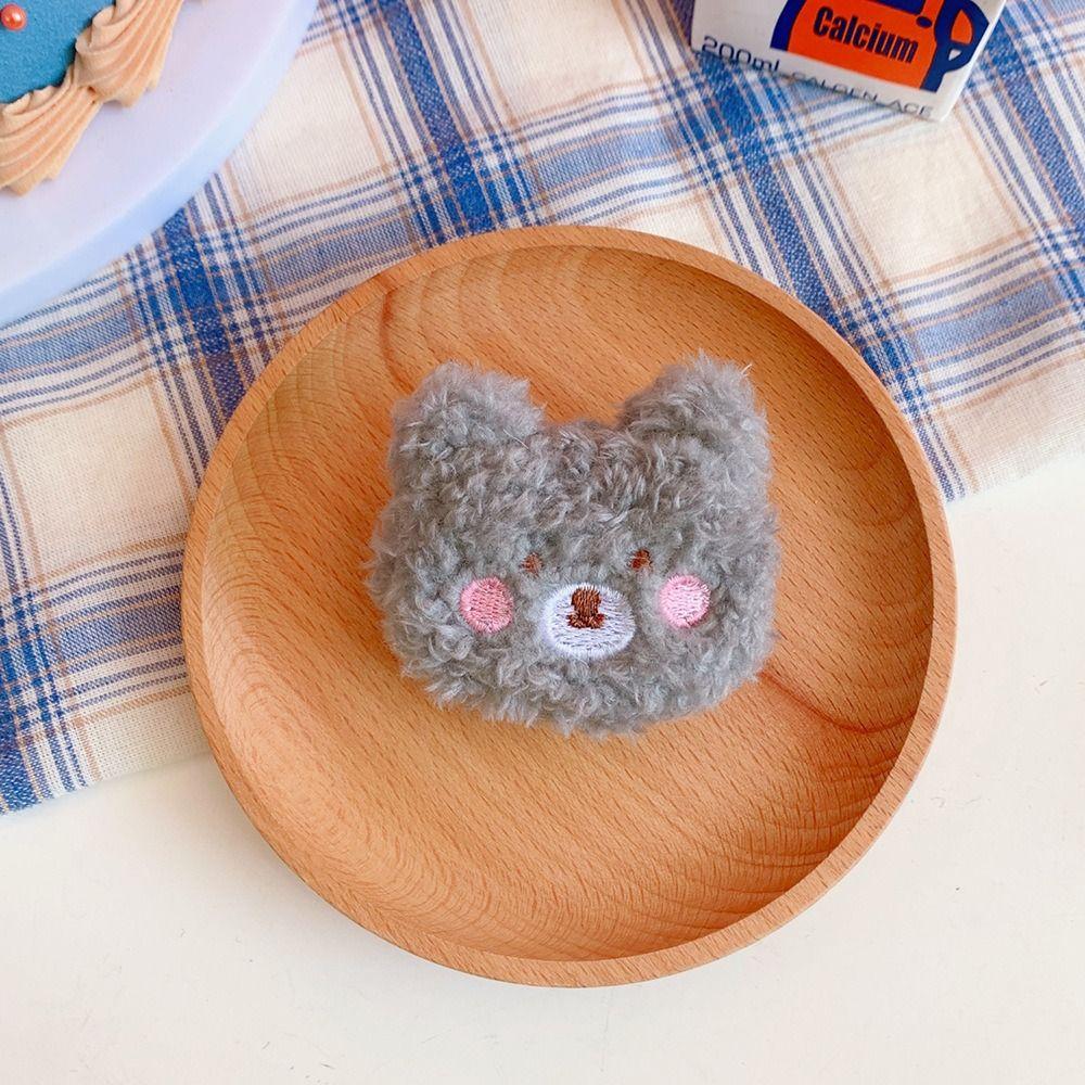 Cute Plush Bear Brooch Soft Clothes Badge DIY Decoration Accessories Animal Brooches  Girl