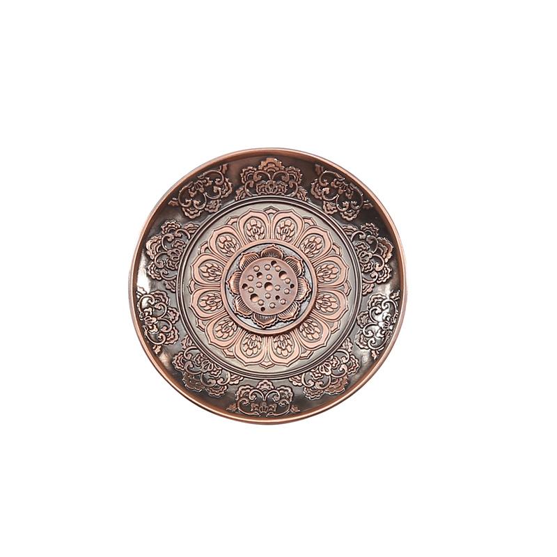 Винтажный настольный медный держатель для благовоний, внутренний и наружный держатель для благовоний, украшения для дома