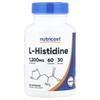 L-histidine, 60 Capsules (600 Mg Per Capsule)
