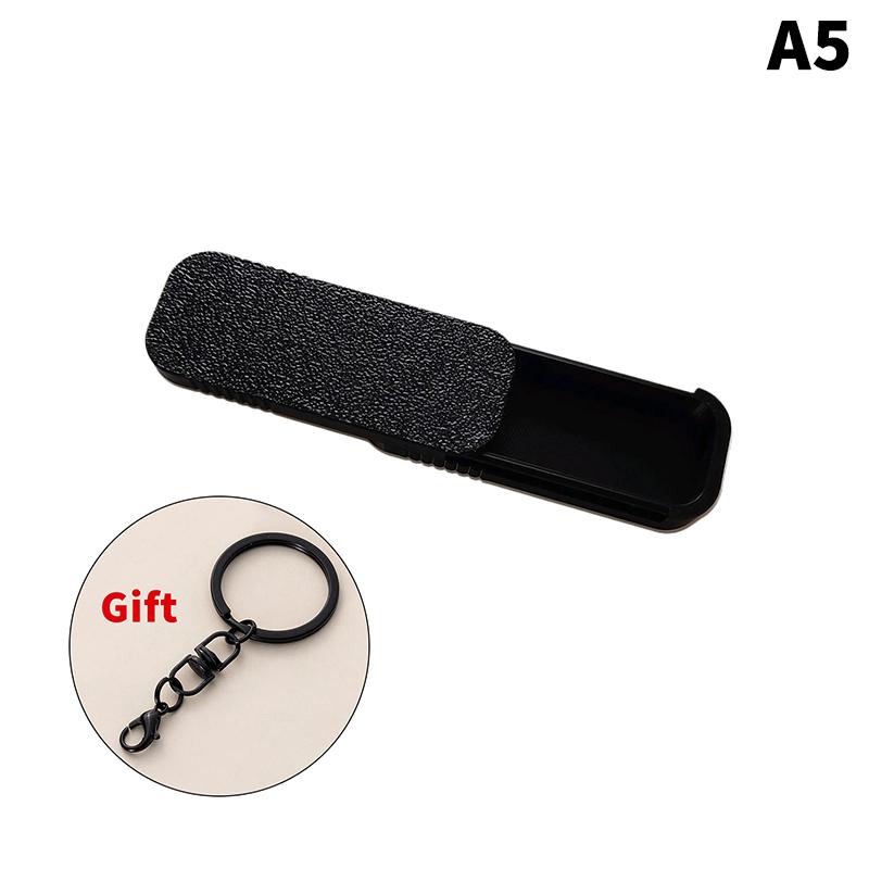 Mini Sliding Cotton Swab Storage Box With Keychain Portable Swab Case For Travel And Daily Use Dust-Proof Keeps Clean!
