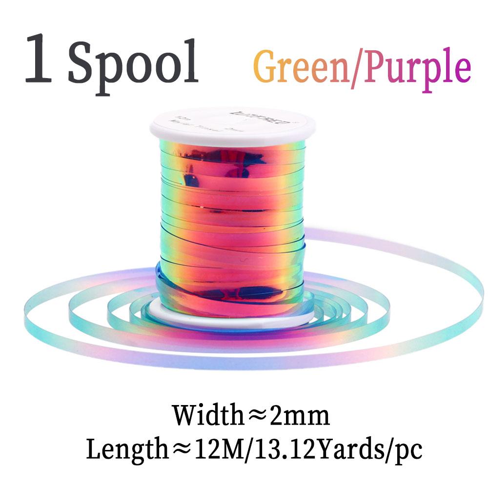 2 мм 2 тона материал для вязания мушек плоский майларовый мишурный для стримера флэшбэк нимфы комариное тело ребро рыболовная приманка