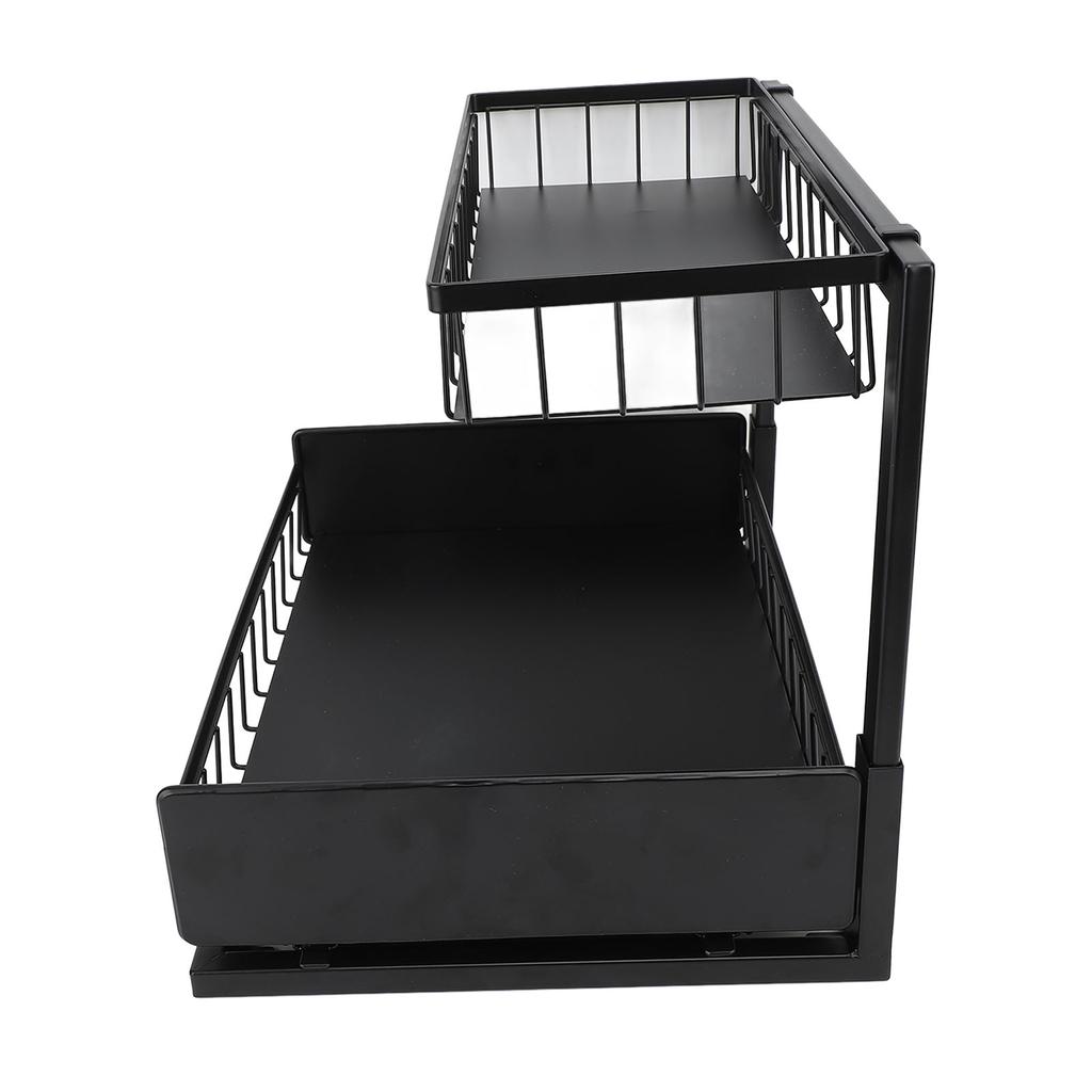 Органайзер под раковиной, съемный двухслойный металлический выдвижной шкаф, органайзер для выдвижной полки под раковину