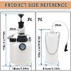3L Liquid Brake Bleed Kit with 1L Refill Bottle & Cylinder Adapter, Vacuum Pump Bleed Pressure 10-30 PSI for Car Clutch Pneumatic A B S Systems