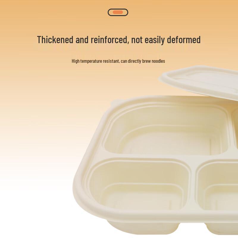 Disposable Eco-friendly Multi-compartment Takeaway Boxes
