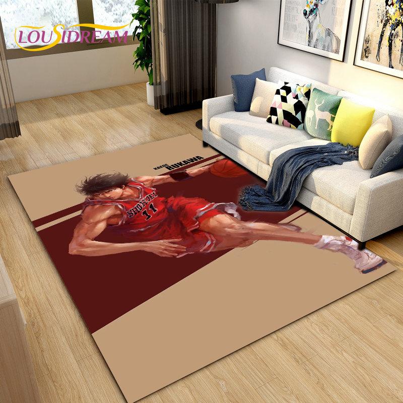 Slam Dunk Япония Аниме Мультфильм Коврик, Коврик для гостиной Спальня Диван Коврик Украшение, Дети играют Нескользящий напольный коврик
