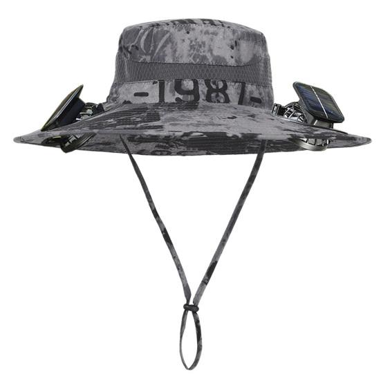 Солнечная шляпа-веер с широкими полями, двухрежимные вентиляторы, аккумулятор 800 мАч, шляпа для рыбалки на открытом воздухе, для пеших прогулок, езды на велосипеде, рыбалки