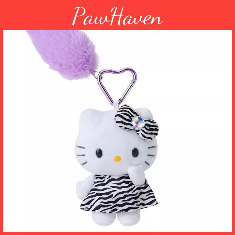 Sanrio Hello Kitty Плюшевый брелок с мягким коротким плюшем для девочек и коллекционеров