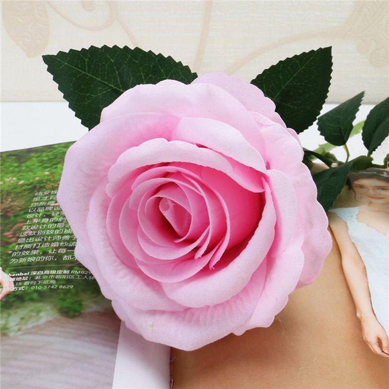 Красивый набор из 5 искусственных шелковых роз, идеально подходящий для свадебных букетов и украшения вечеринок