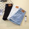 DIMANAF летние шорты джинсы женские базовые брюки свободные повседневные женские тонкие синие брюки брюки 4XL