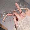 Корейская ультралегкая металлическая квадратная оправа для очков - модный многоугольный дизайн для мужчин и женщин