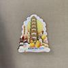 Maoming Wooden City Refrigerator Magnet: China Tourist Attraction Metal Souvenir
