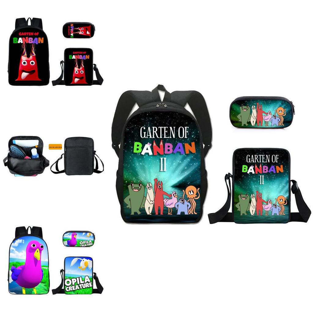 3 шт./компл. Рюкзак Garten Of Banban, наплечная сумка, пенал, студенческий школьный подарок
