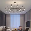 Подвесной светодиодный светильник Hoom Decoration, современный стиль, золото/черный/белый, 3 цвета, внутреннее освещение, люстра для коридора/комнаты