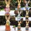 High-25cm Garden Statues Handmade Landscape Statue New Rabbit Statue Easter Party