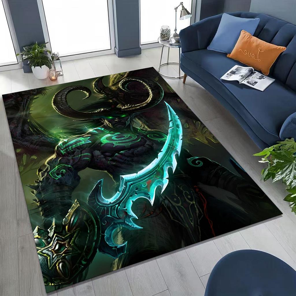 WOW World of Warcraft Артас Демон Иллидан Сильванас Ковер для Спальни Гостиной Дивана Дома Придверный Коврик Декор, Детский Нескользящий Коврик