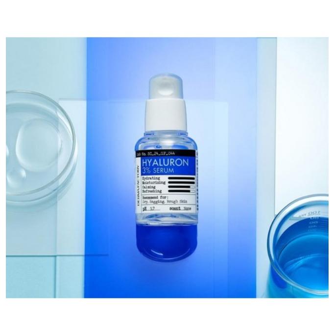 DERMA FACTORY Hyaluron 3% Serum 30ml - High-Purity Low-Molecular Soothing Hydration