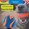Petlimit Dog Teething Tug Rope Rubber Ball Toy