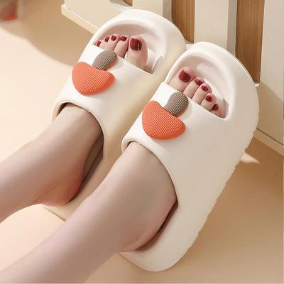 Унисекс летние большие размеры толстая подошва мультфильм гриб домашние сандалии для женщин мужчин повседневные нескользящие тапочки для пар 36-41