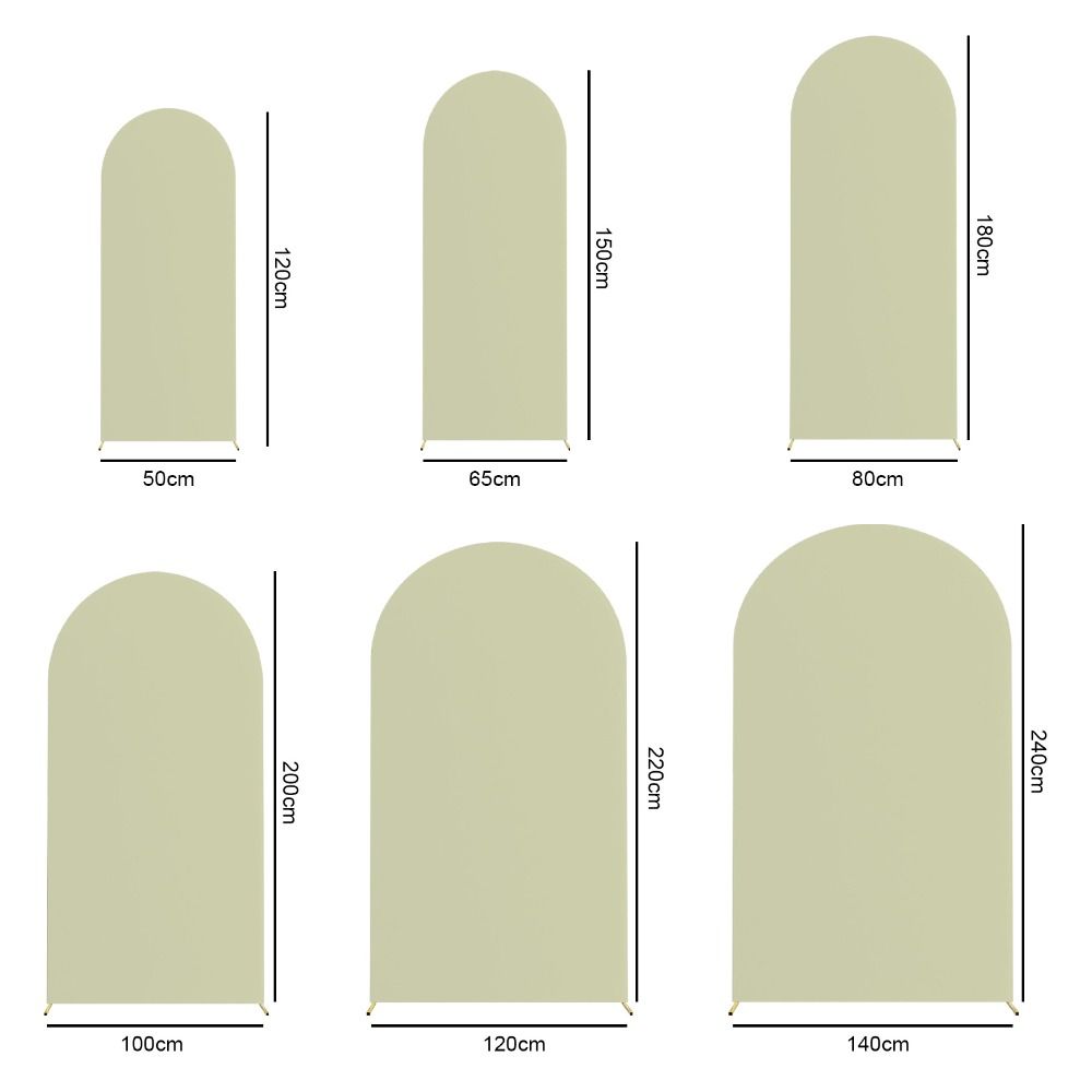 Elastic Double Sided Arch Backdrop Cover Doubleside Arched Shape Backdrop Cover Baby Shower
