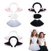 Halloween Sheep Cosplay Accessories Sheep Headband Sheep Tail Skirt for Children Women Halloween Lamb Role Play Outfit