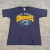 Винтажная новая футболка San-Diego Chargers 1993 года, размер XL, 23x32, синяя с арочным надписью
