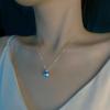 Pure 18K Gold Necklace Pendant Real Au750 Fine Jewelry Natural Freshwater Pearl 8-9mm Women Party Gift Princess D663-2