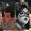 Модный черный чехол для телефона для Samsung Galaxy A15 A14 A25 A54 A34 A51 A71 A72 A73 A32 A52 A52S A11 A21S A31 A41 5G Мягкий чехол