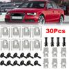 30 шт. Для Audi A4 B8 A5 8T Автомобильная защита днища Двигатель Нижняя крышка Крепежные клипсы Защитный декоративный элемент Винты Комплект Аксессуары для ремонта авто