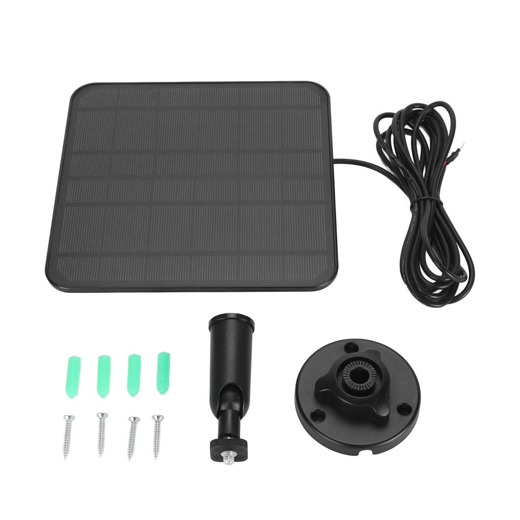 12W Solar Panel for Doorbell IP66 Waterproof 360 Degree Adjustable Bracket Camera Solar Panel
