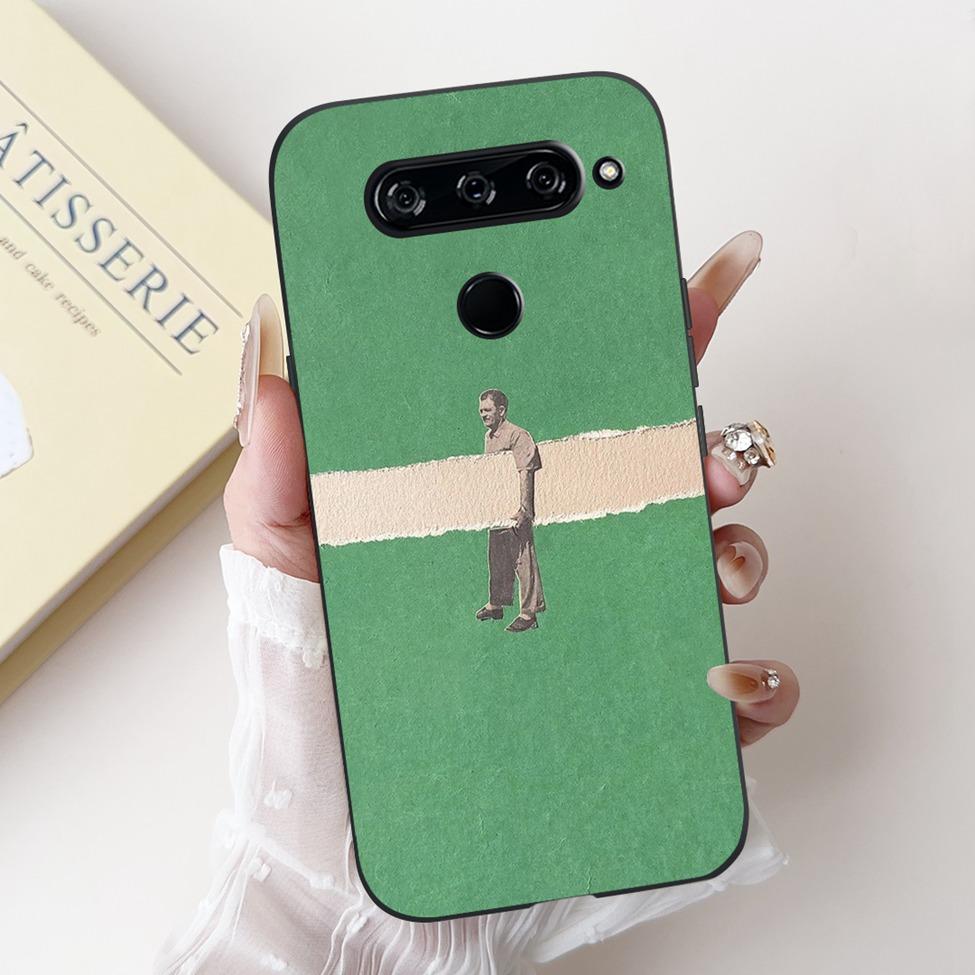 Чехол для LG V40 V50 ThinQ V50S ThinQ, милый мультяшный кот, роскошный, крутой, ударопрочный, силиконовая задняя крышка для LG V50S ThinQ 5G
