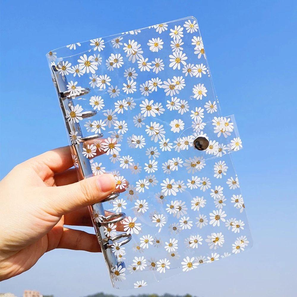 Binder Soft Shell Kawaii Little Daisy Binder File Folder Literary Binder Daisy Notebook Binder