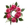20cm Candle Ring Wreaths Centerpieces Festival Flower Garland Tabletop Thanksgiving Wedding Easter