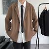 2021 Spring Men's Korean Fashion Suit: Retro Casual Street-Style Jacket