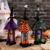 Halloween Witch Hat, Long-legged Wine Bottle Cover, Table Atmosphere, Champagne And Red Wine Bags, Table Decorations.
