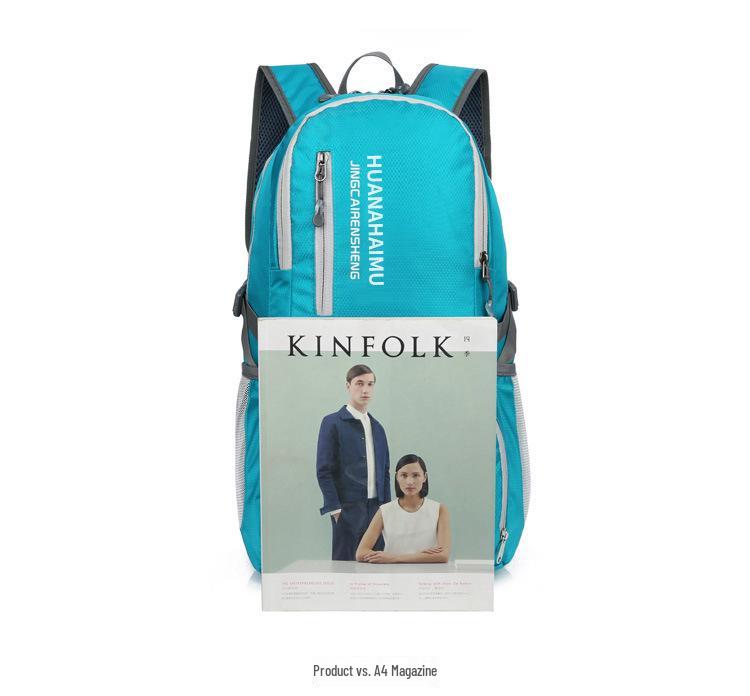 Легкий водонепроницаемый складной рюкзак для активного отдыха - Большая вместимость, складной походный рюкзак.