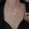 Imitation Pearl Necklace Female Niche Design High-end Fashion Beaded Accessories Temperament Collarbone Chain Jewelry