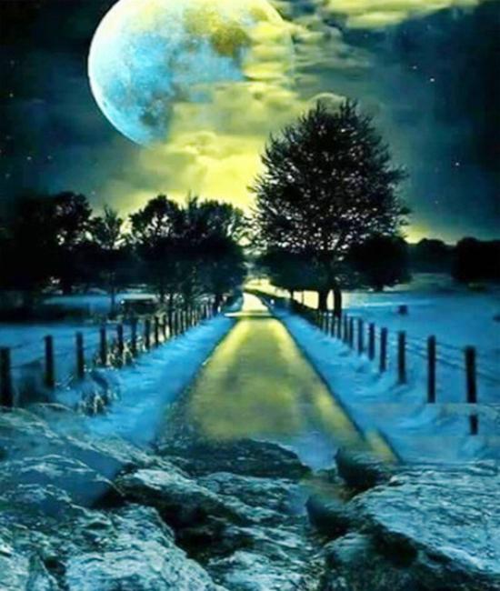 RUOPOTY Paint By Numbers Moon Scenery Unique Gift Home Decoration Picture By Number Sea Acrylic Drawing On Canvas