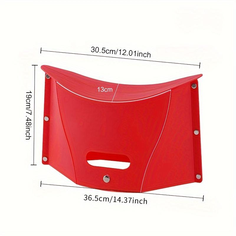 1 многофункциональный овальный складной табурет из полипропилена, переносной табурет для рыбалки на открытом воздухе, прочная пластиковая подставка для ног