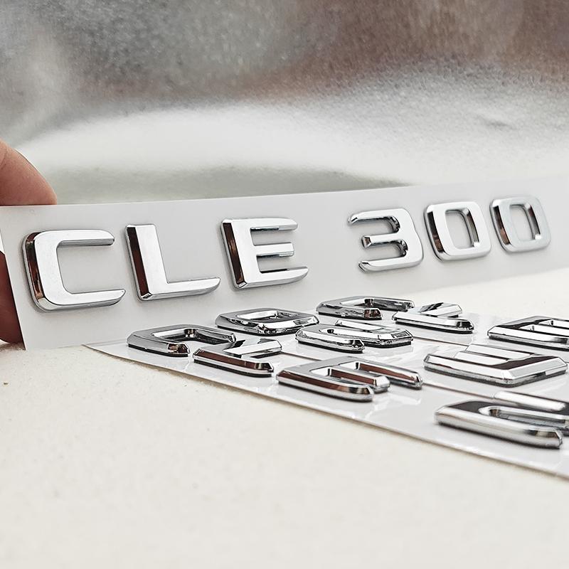 3D ABS Car Letters Logo CLE200 CLE260 CLE300 CLE450 Badge Rear Trunk Emblem Decals For Mercedes Benz CLE Class Auto Tail Marking