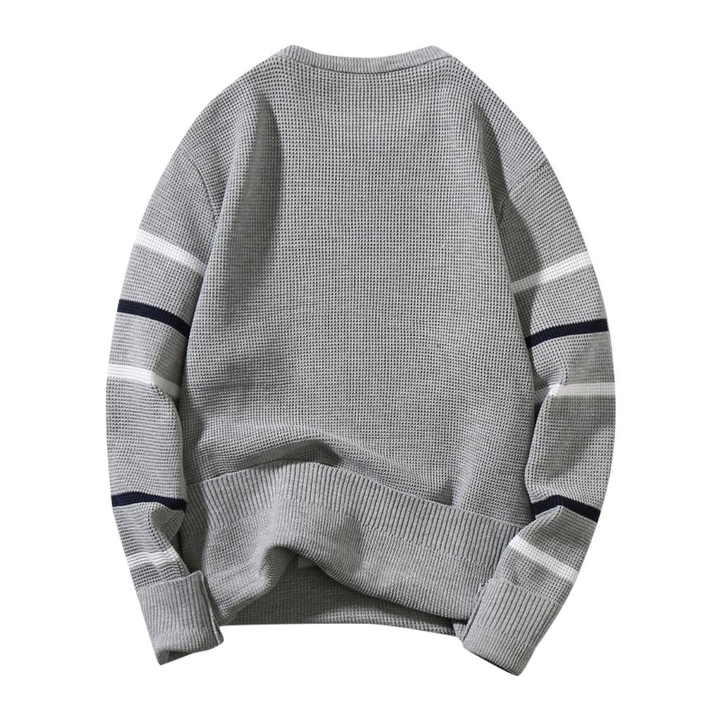 Fashion Casual Long Sleeve Round Neck Men'S Sweater Loose Pullover