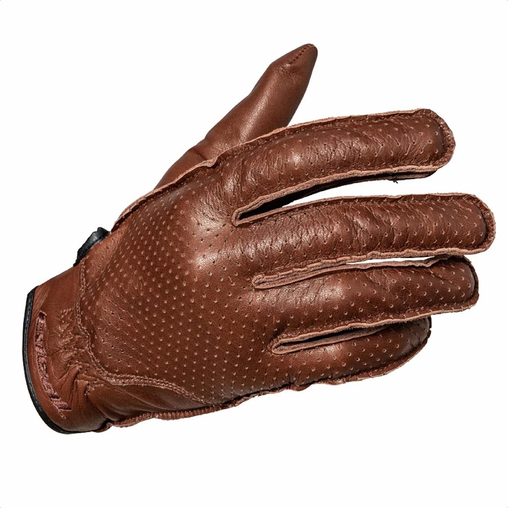 Yamashiro IDEAL PUNCHING JOKER Motorcycle ID-013 Gloves, Brown, Large, ID013BR/L