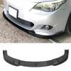 3PCS Car Front Lip Body Kit ABS Aerodynamic Sporty Look Bumper Lip Spoiler for 5 Series E60 E61 M Sport 2005 to 2010