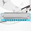 Blues Harmonica 10‑Hole Mouthorgan G Key Electroplating Base Beginner Gifts Musical
