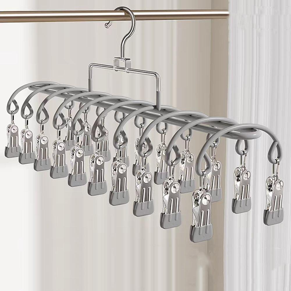 Rustproof Clothes Drying Hanger Stainless Steel Underwear Socks Holder  Laundry Room
