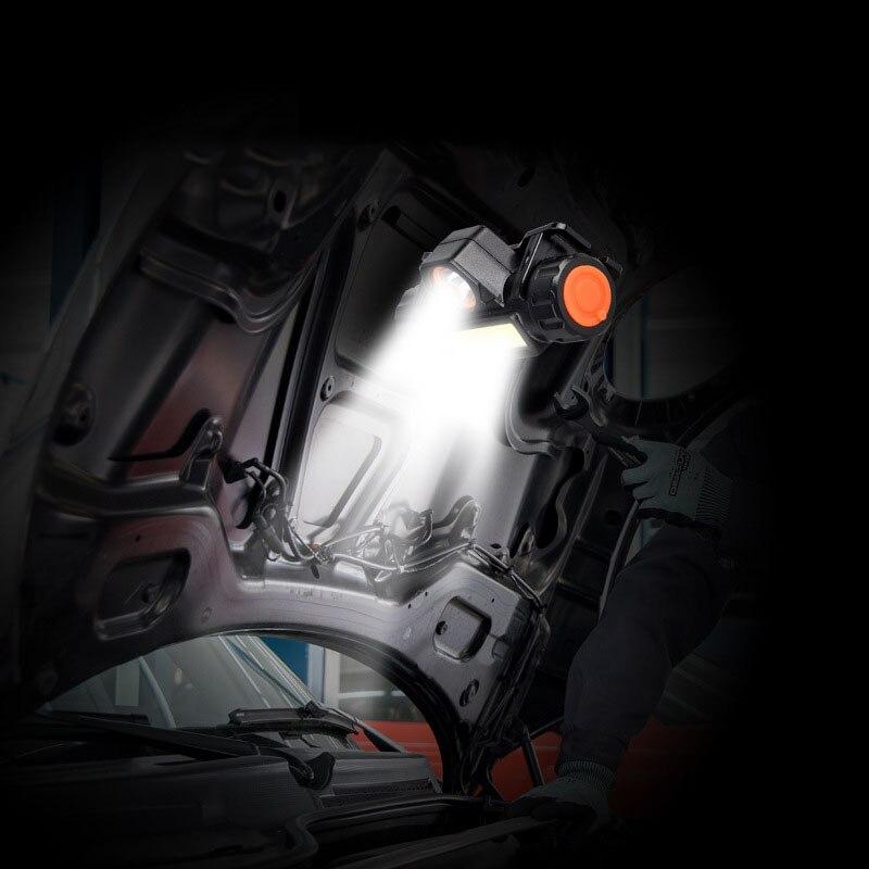 Перезаряжаемая через USB светодиодная фара, мощная налобная лампа COB, фонарик, водонепроницаемый налобный фонарь со встроенной батареей емкостью 1200 мАч