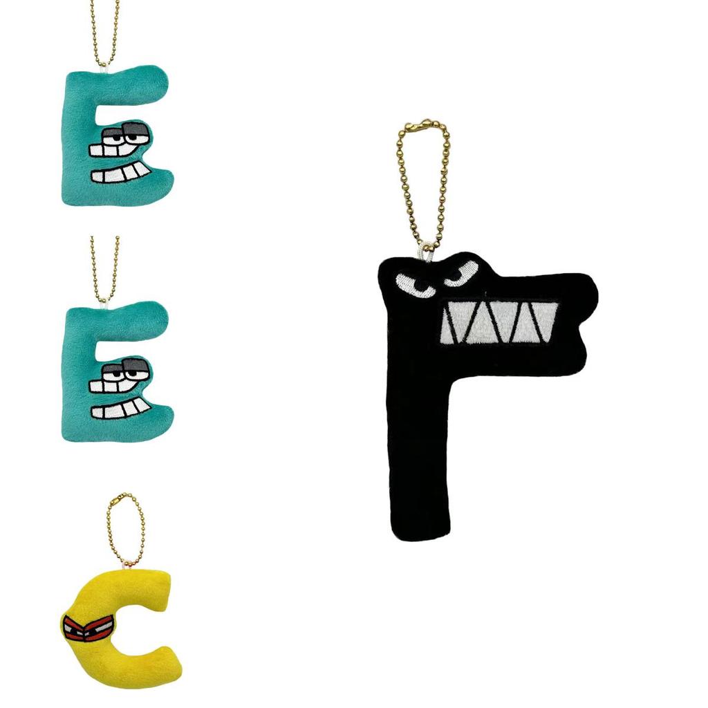 Алфавит Лор Милая плюшевая игрушка Брелок Подвеска для сумки Мягкая кукла Рождественский подарок на день рождения