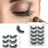 Luxury Makeup 5Pair 3D False Lashes  Strip Eyelashes Long Natural Party