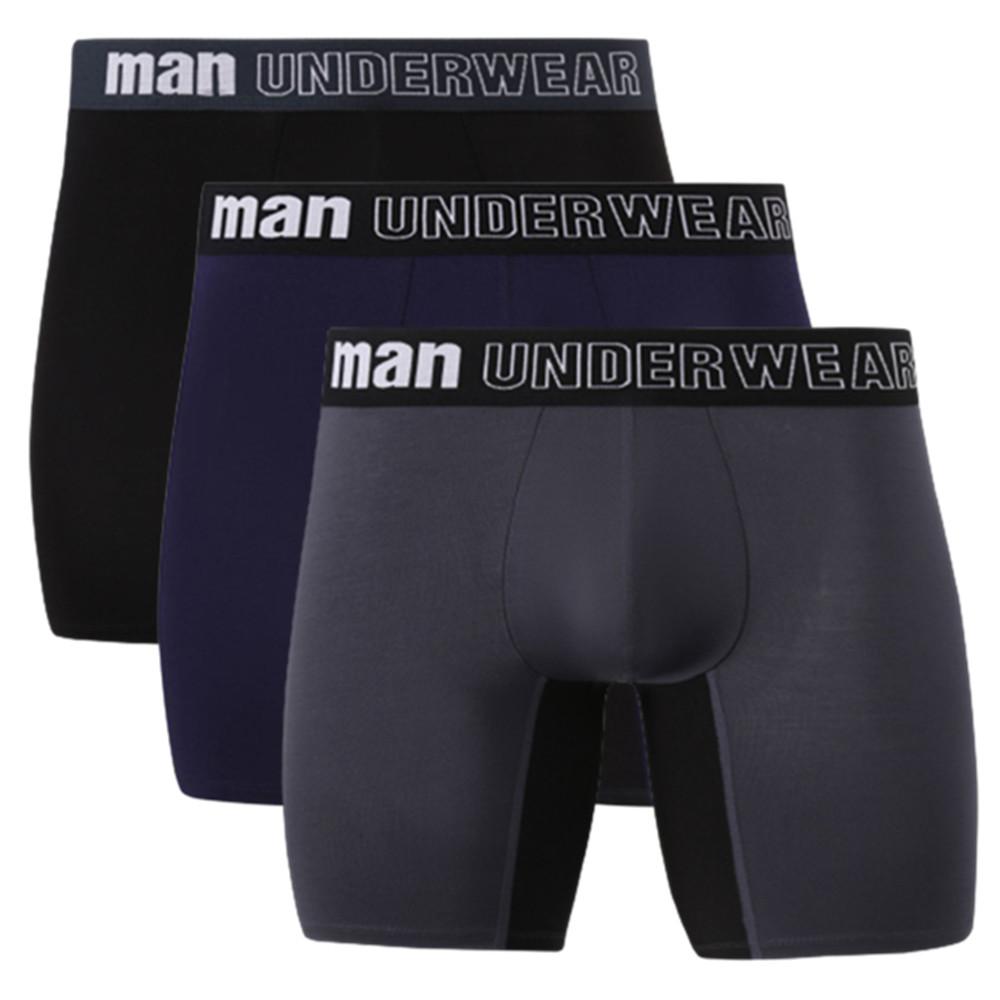 3 шт., мужское нижнее белье большого размера, трусы-боксеры ML XL 2XL 3XL 4XL 5XL 6XL 7XL